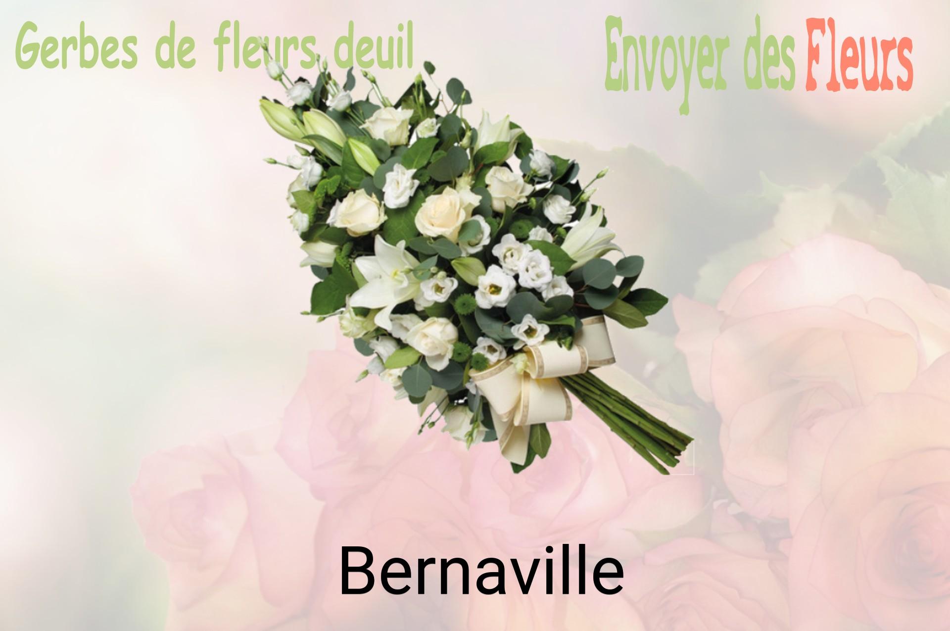 Gerbe de fleurs de deuil livrée à Bernaville